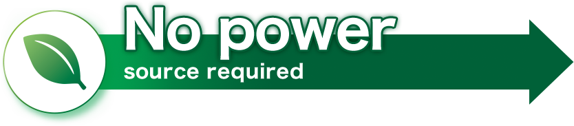 No power source required