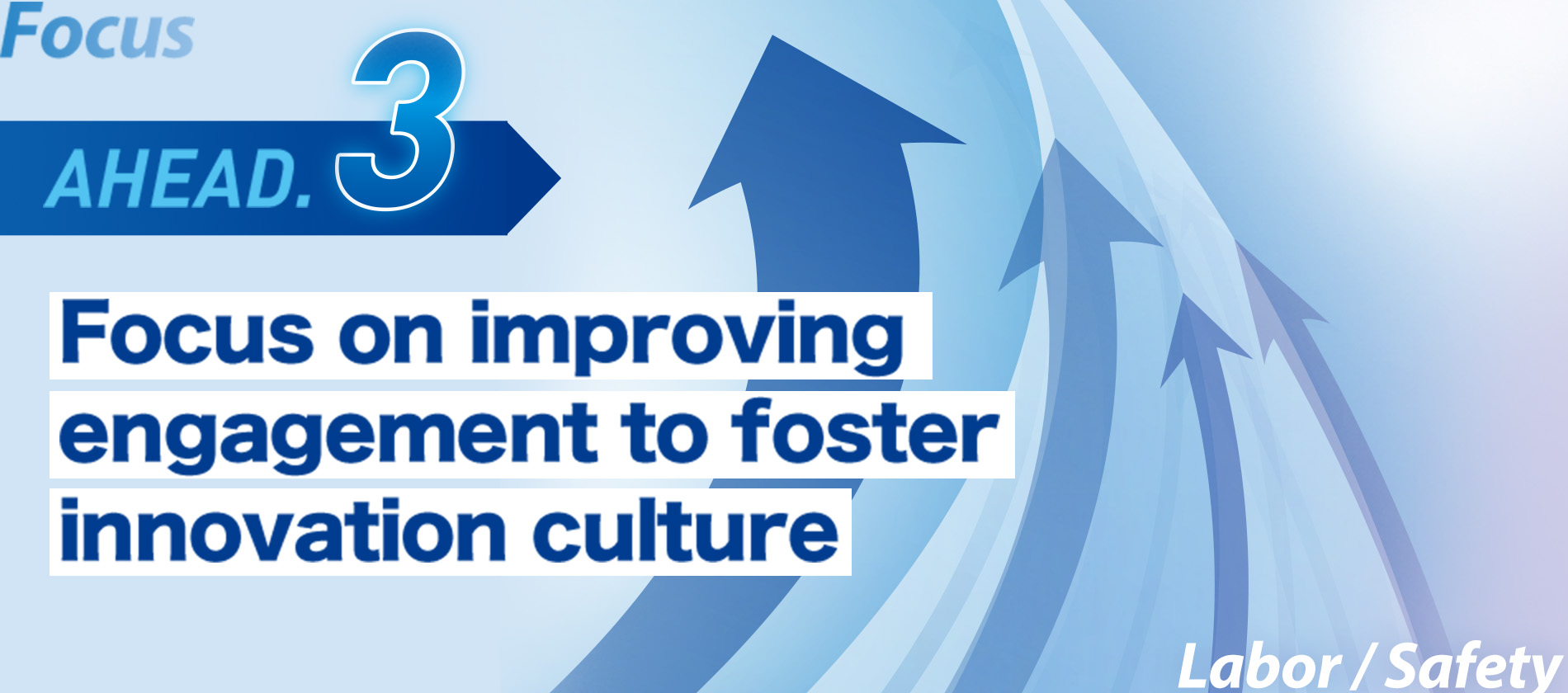 Focus AHEAD.3 Focus on improving engagement to foster innovation culture