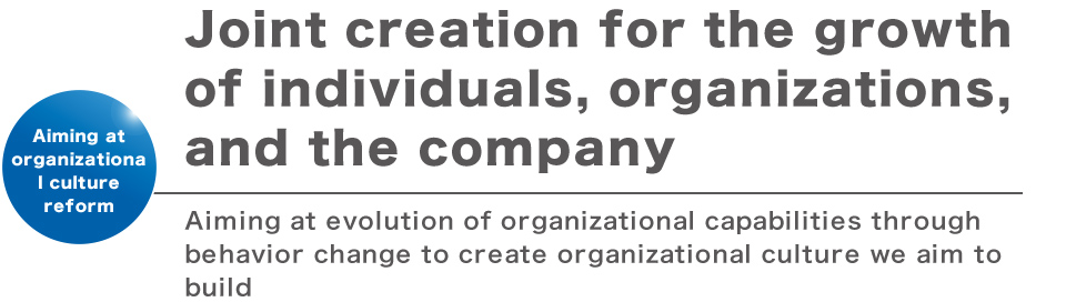 Joint creation for the growth of individuals, organizations, and the company